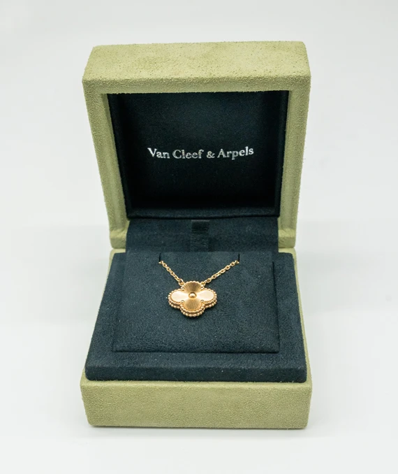 Van Cleef  Arpels Vintage Alhambra Necklace In 18k Yellow Gold