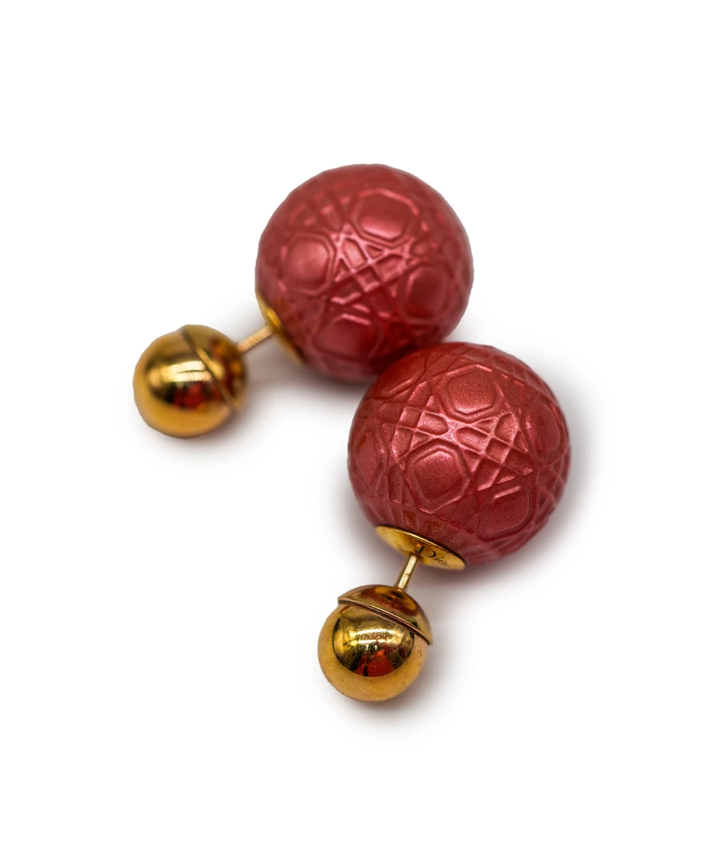 Christian Dior Cannage Tribale Earrings