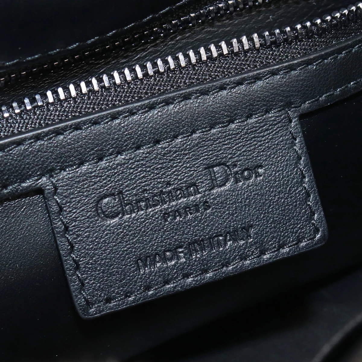 Dior White/ Black Houndstooth Caro Small Chain Shoulder Bag