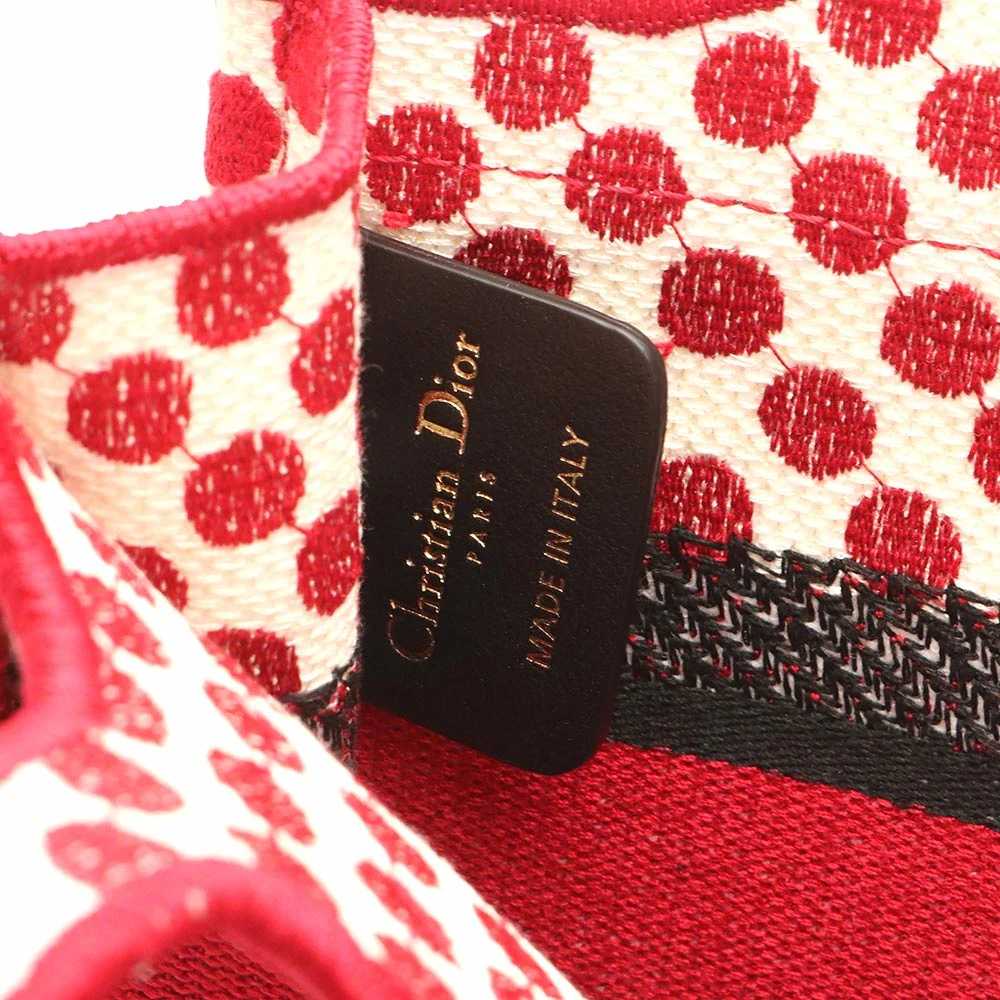Christian Dior Red Mini Dioramour Book Tote