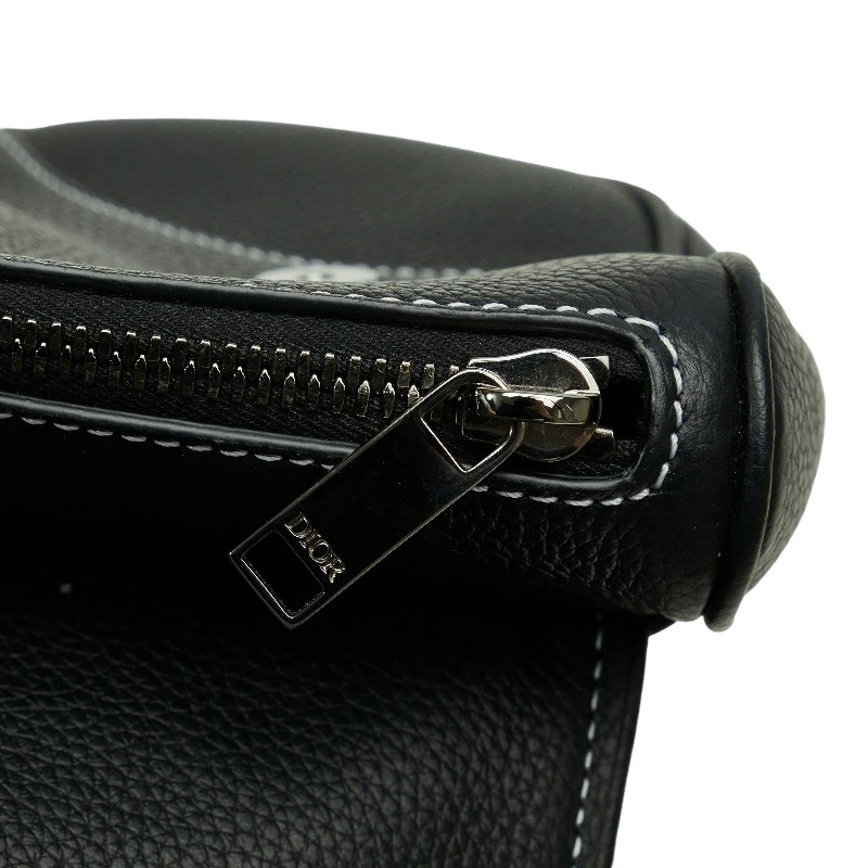 Dior x Peter Doig Black Saddle Crossbody Bag
