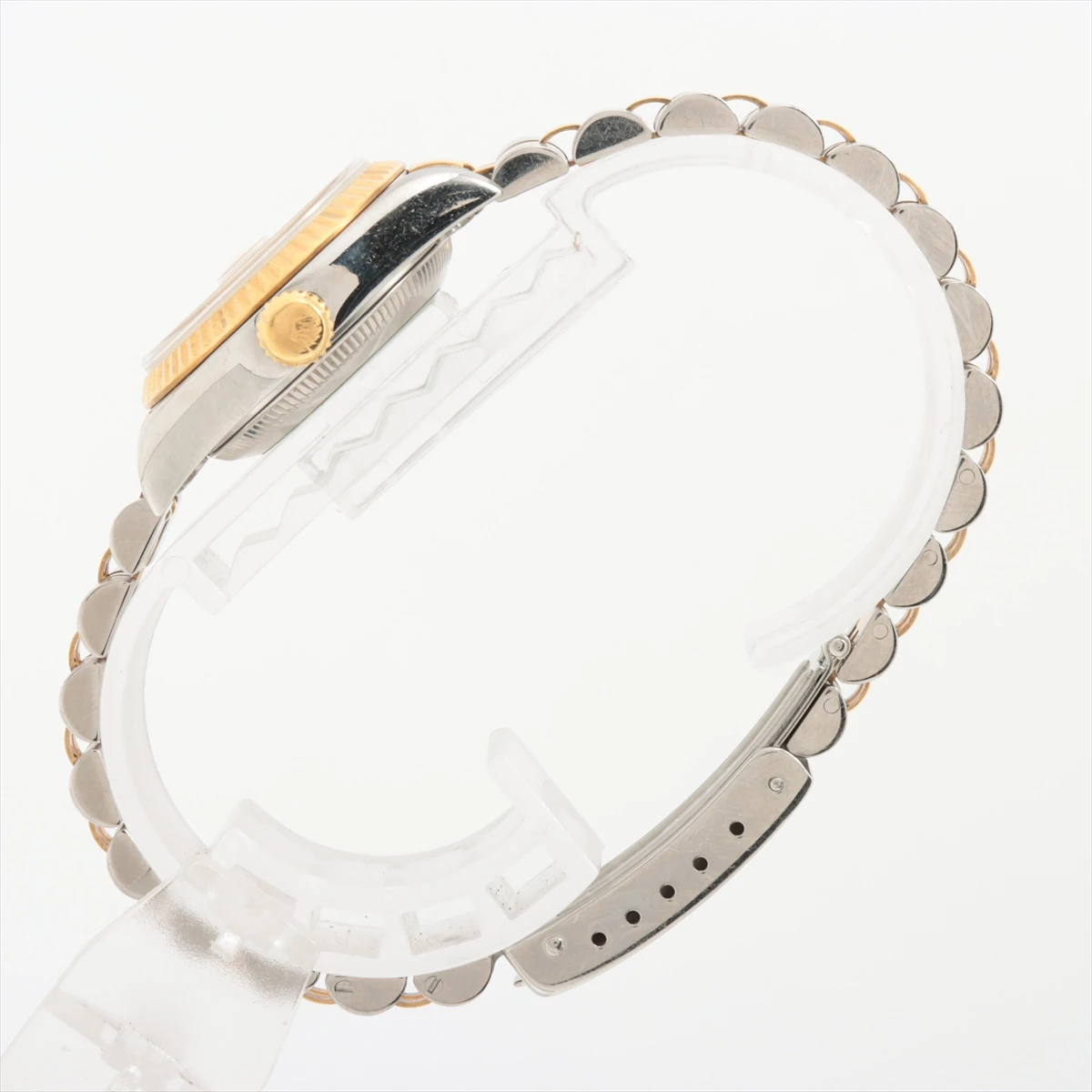 Rolex Champagne 18K Yellow Gold/Stainless Steel Diamond Datejust 69173 Womens Wristwatch 25 mm