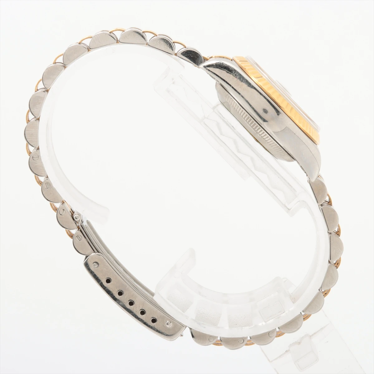 Rolex Champagne 18K Yellow Gold/Stainless Steel Diamond Datejust 69173 Womens Wristwatch 25 mm