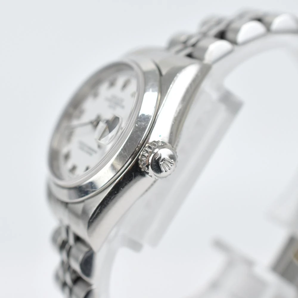 Rolex White 18k White Gold And Stainless Steel Datejust 79174 Automatic Womens Wristwatch