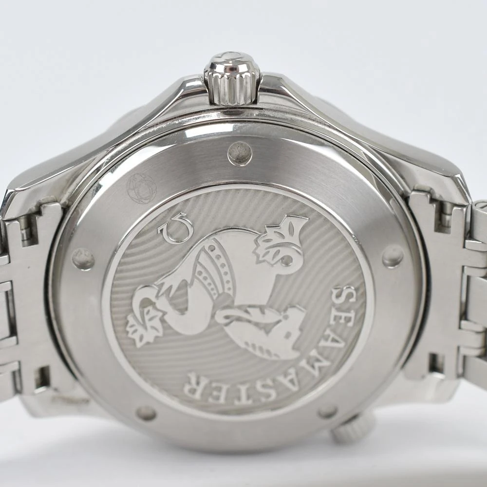 Omega Black Stainless Steel Seamaster Diver 300 212.30.41.20.01.003 Automatic Mens Wristwatch