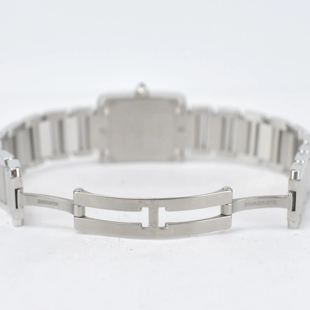 Cartier White Dial Tank Française Watch SM W51011Q3 Womens Watch 25MM