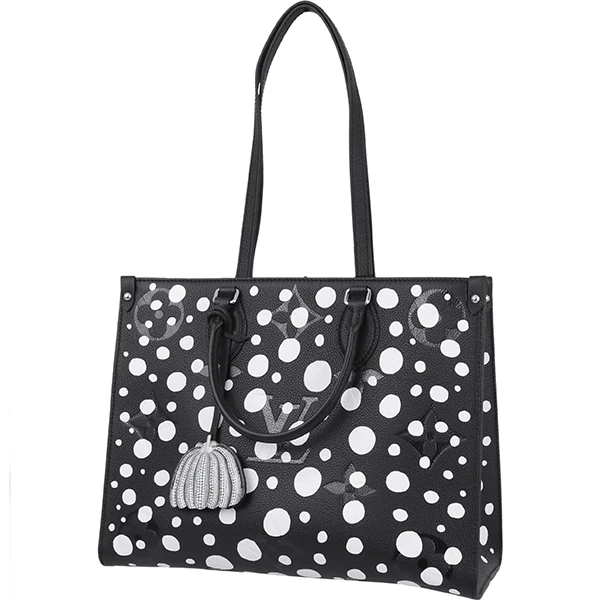 Louis Vuitton LV x YK On the Go MM Monogram Empreinte Infinity Dot Leather