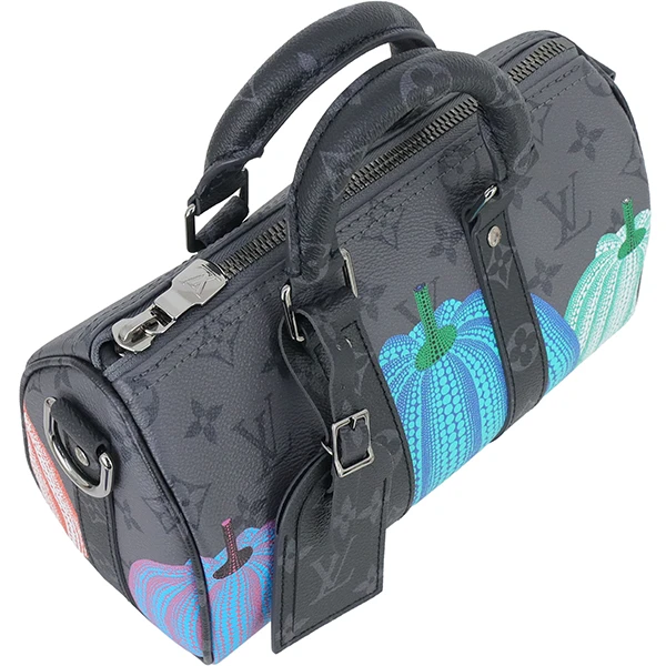 Louis Vuitton  LV x YK Keepall Bandouliere 25 Yayoi Kusama Collaboration Monogram Eclipse