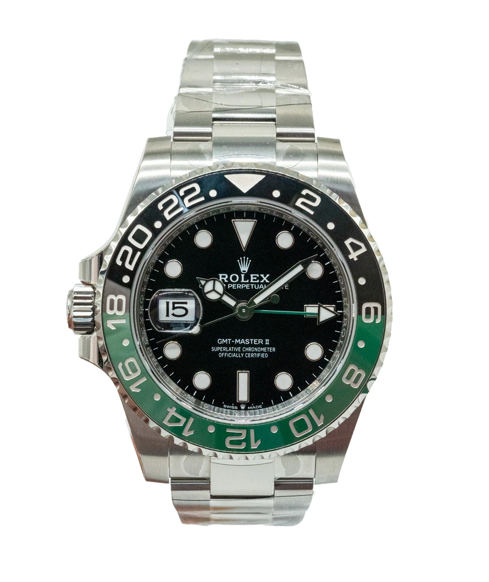 Rolex GMT Master II 2023 Sprite ref no 126720 VTNR stainless steel oyster bracelet Men’s wristwatch 40mm