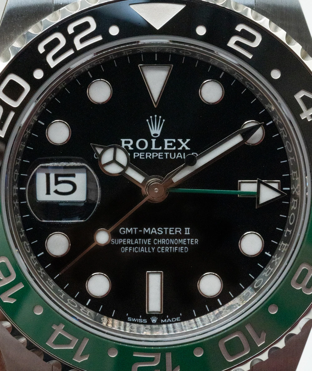 Rolex GMT Master II 2023 Sprite ref no 126720 VTNR stainless steel oyster bracelet Men’s wristwatch 40mm