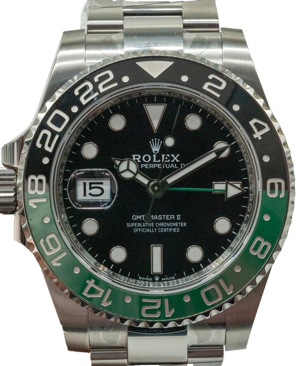 Rolex GMT Master II 2023 Sprite ref no 126720 VTNR stainless steel oyster bracelet Men’s wristwatch 40mm
