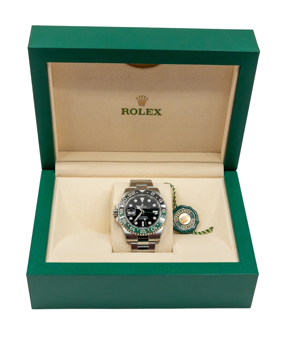 Rolex GMT Master II 2023 Sprite ref no 126720 VTNR stainless steel oyster bracelet Men’s wristwatch 40mm