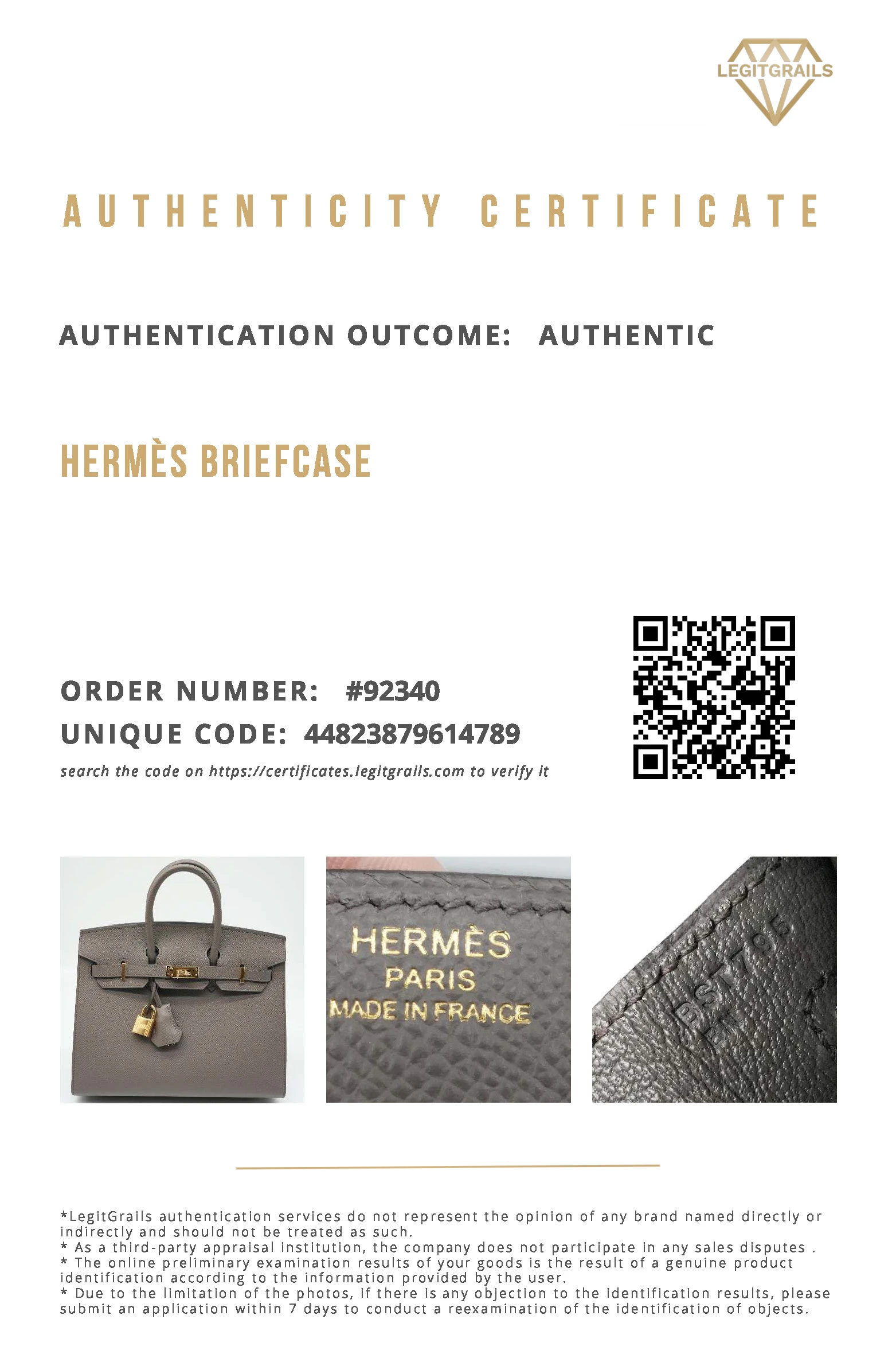 Hermes Birkin (Stamp B) Size 25 Epsom Leather handbag in Etoupe with Gold Hardware Brand New Year 2023