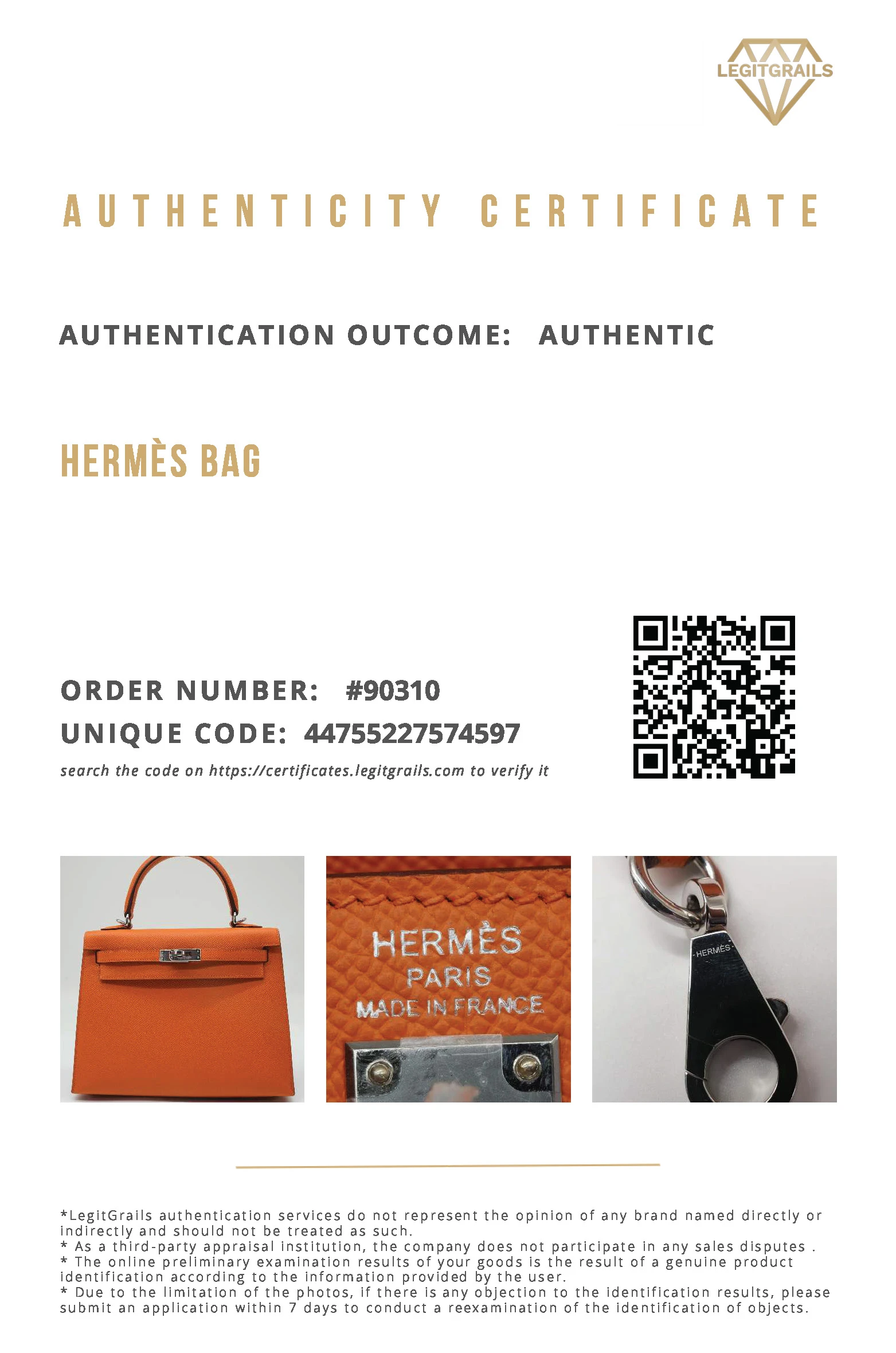 Hermes Kelly (Stamp B) Size 25 Orange Epsom Leather Handbag with Palladium Hardware