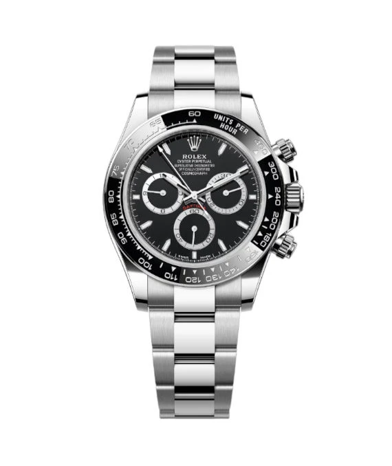 Rolex 2024 Black Daytona 126500LN Stainless Steel Automatic Mens Watch 40mm