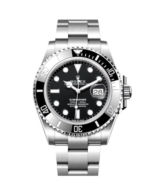 Rolex 2024 Black Submariner 126610 Stainless Steel Automatic Mens Watch 41mm