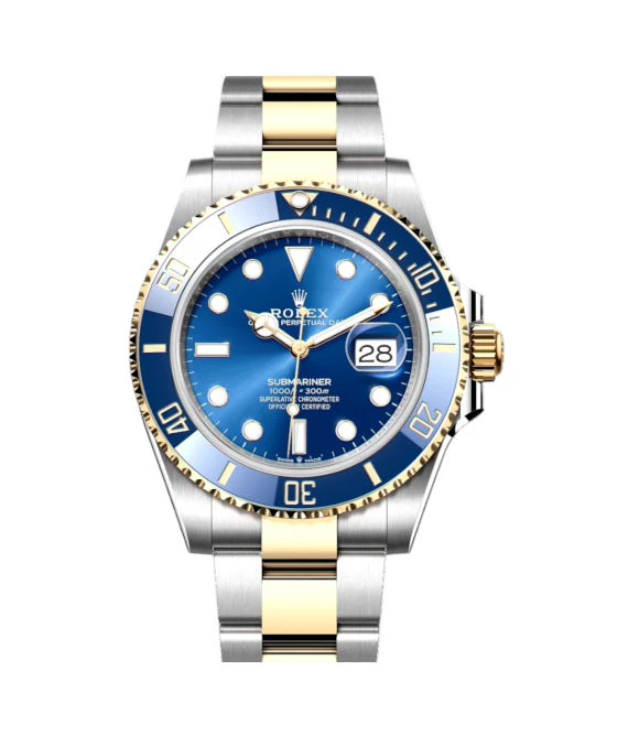 Rolex 2024 Blue Submariner 126613 LB Bluesy 18k Yellow Gold  Stainless Steel Automatic 41mm