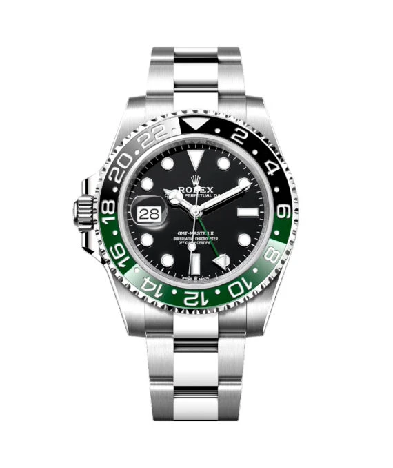 Rolex 2024 Black GMT-Master II 126720 VTNR Sprite Stainless Steel Automatic Mens Wristwatch 40 mm