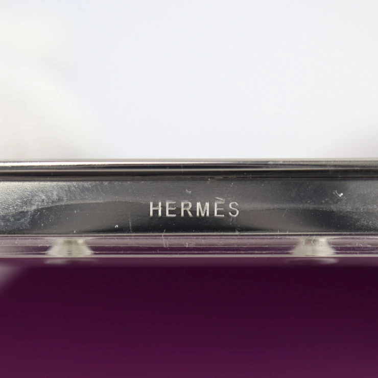 Hermes (Stamp T) Size 18 Swift leather Constance 3 Mini Anemone Purple in Color with Palladium Hardware