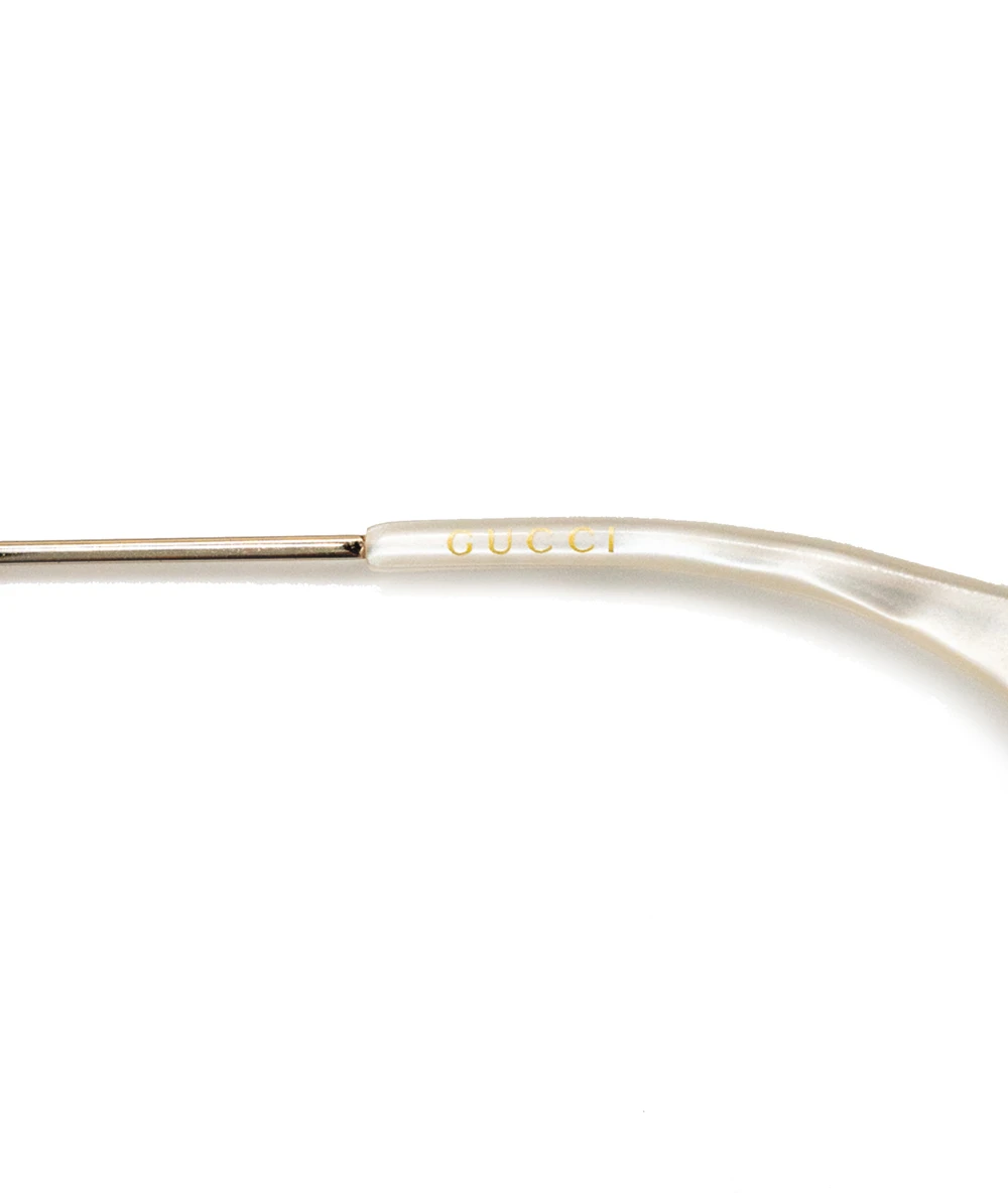 Gucci Round Frame Sunglasses with Tiger Emblem