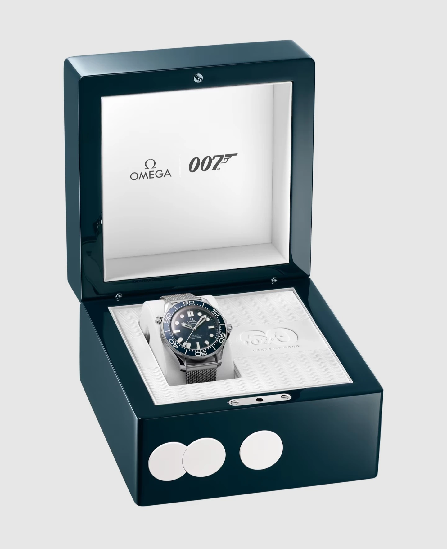 Omega 2023 Blue Seamaster 210.30.42.20.03.002 Stainless Steel Automatic Mens Wristwatch 42 mm