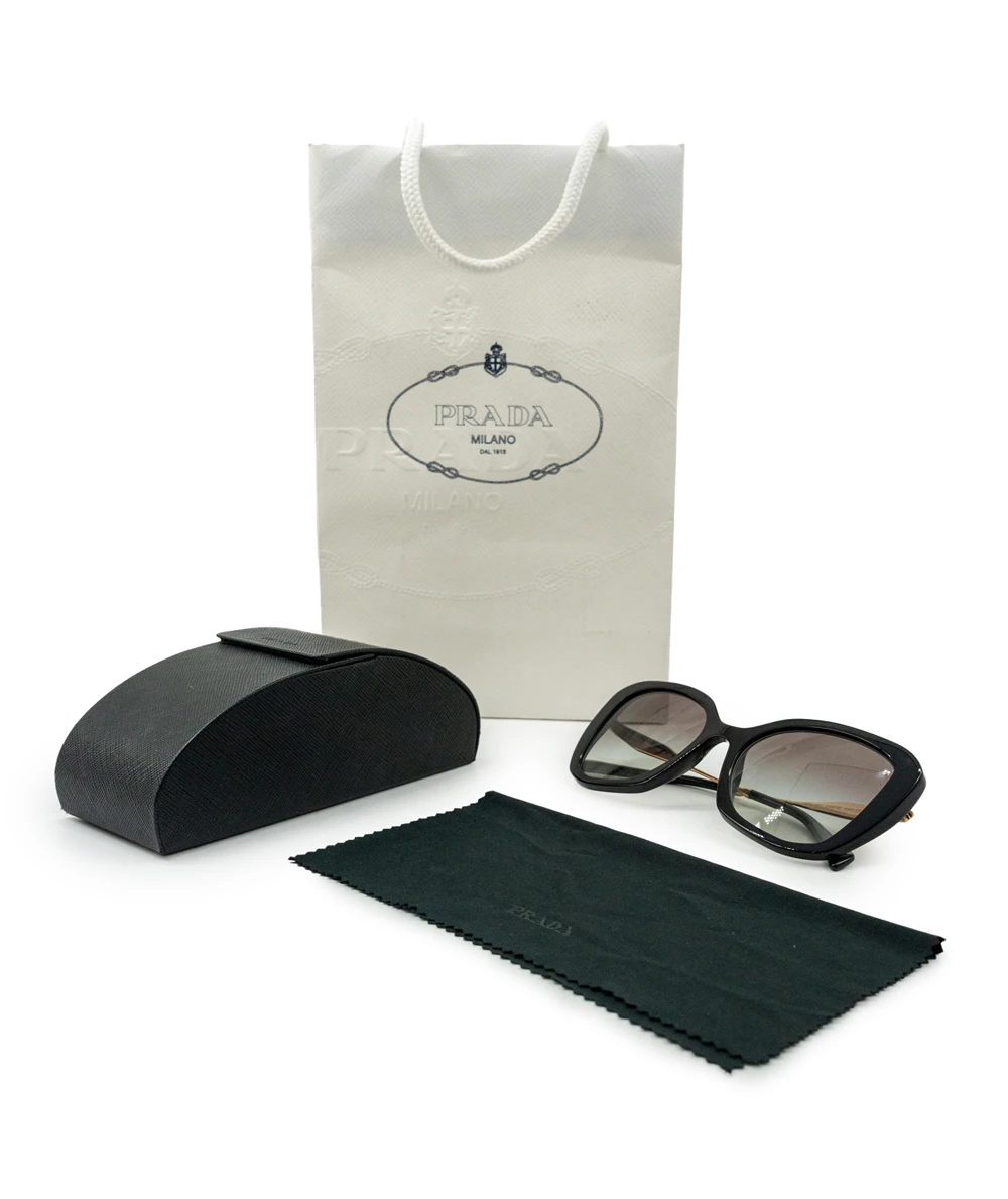 Prada PR 03YS Grey Gradient  Black Sunglasses