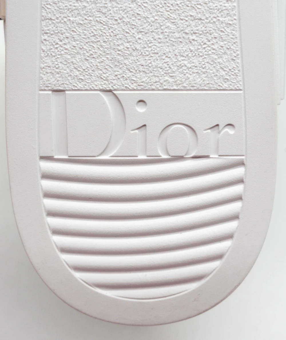 Dior Size 44 White Canvas and PVC B23 High Top Sneakers