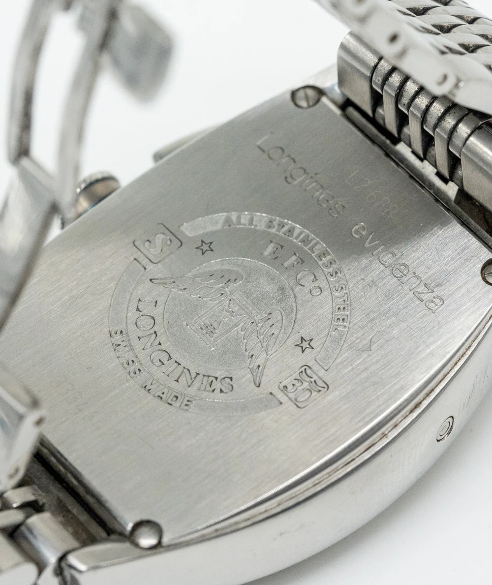 Longines Evidenza L2.688.4.78.6 Chronograph Calendar Stainless Steel Bracelet Watch