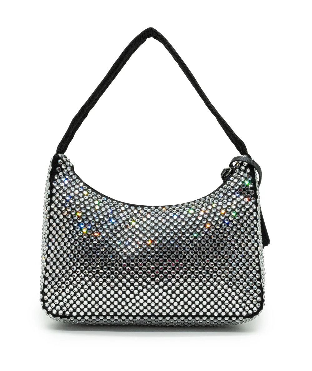 Prada Re-Edition 2000 Crystal Embellished Shoulder Bag