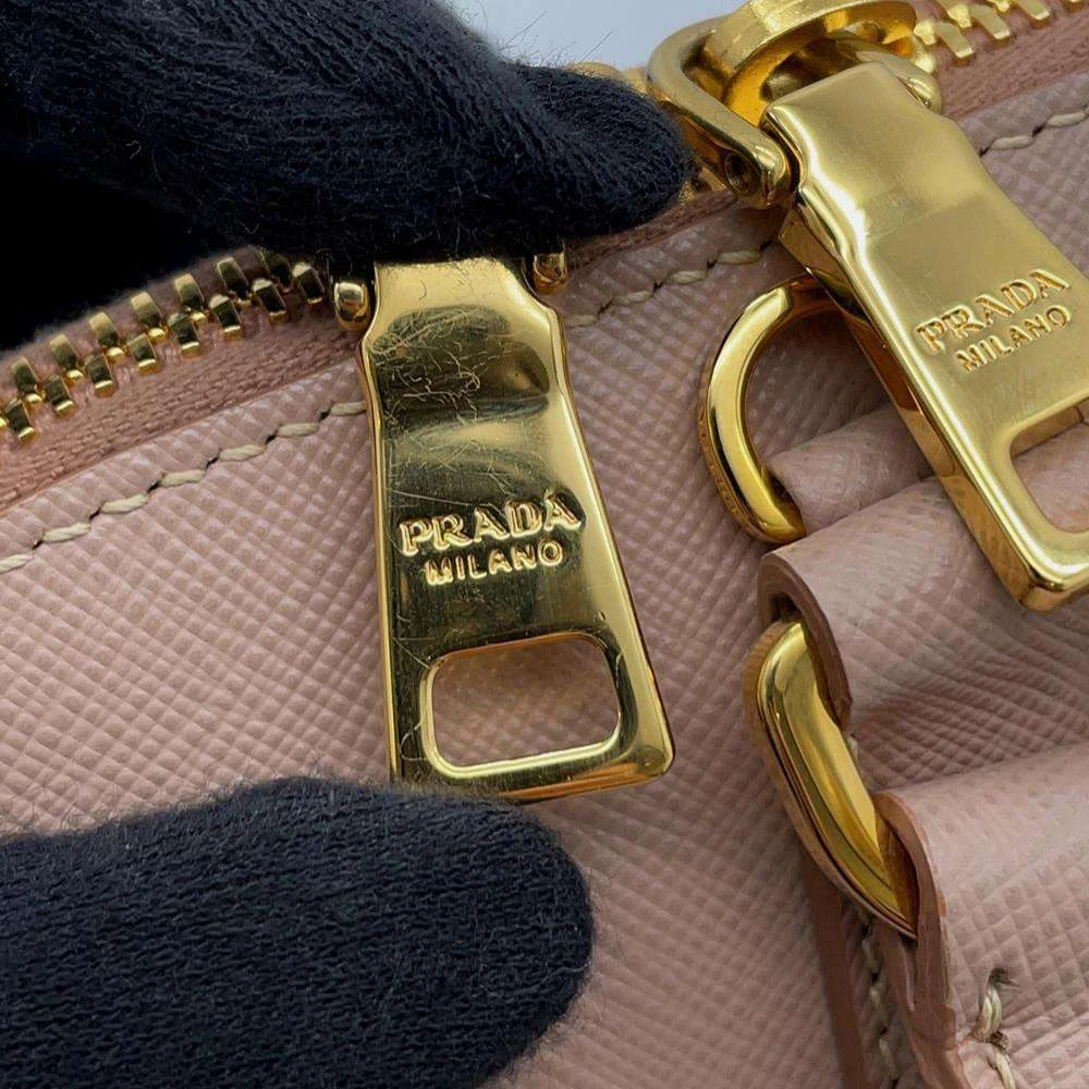 Prada Pink Saffiano Leather Tote Bag