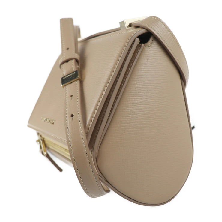 Givenchy Beige Leather Mini Pandora Box Shoulder Bag