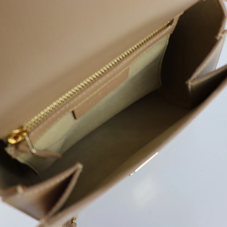 Givenchy Beige Leather Mini Pandora Box Shoulder Bag